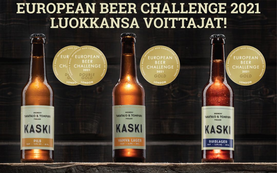KASKI oluille toistamiseen menestystä European Beer Challenge -kilpailussa