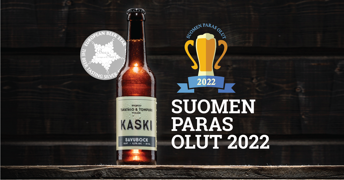 Takatalo & Tompuri Breweryn KASKI Savubock on Suomen Paras Olut 2022 -  Takatalo & Tompuri Brewery